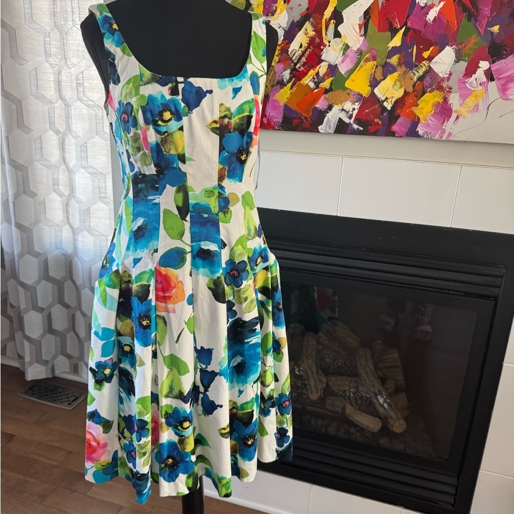 Ralph Lauren NWT Midi 86% cotton Sundress. Ptp 16” lenght 39” - Picture 9 of 10